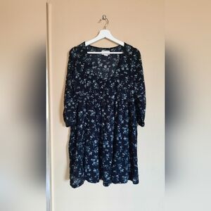 Denim & Supply Ralph Lauren Floral Dress Peasant Boho Bohemian Ditsy